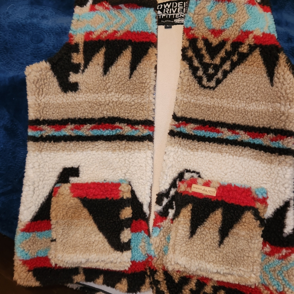 Aztec fleece vest